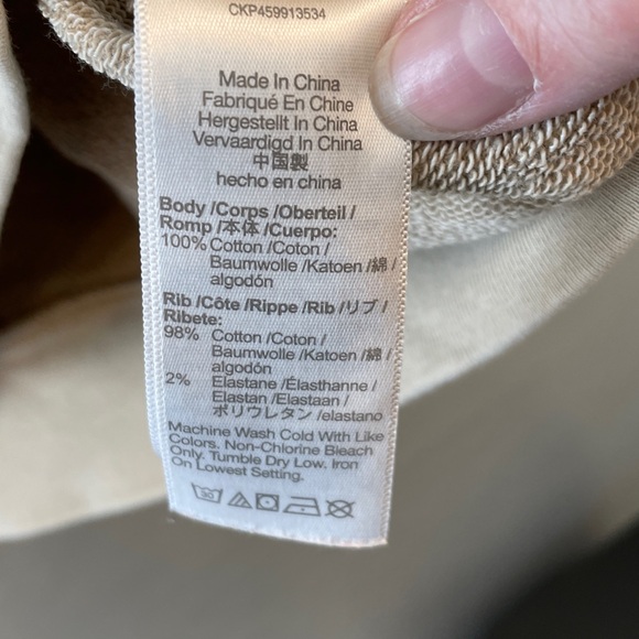 Madewell Men's Beige Crewneck Sweater - Picture 5 of 9